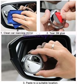 آینه نقطه کورقابل تنظیم محدب کوچک