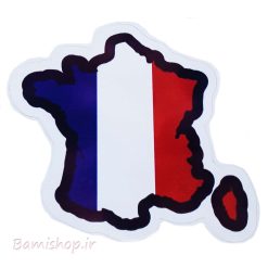 برچسب پرچم و نقشه فرانسه