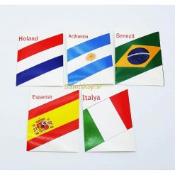 استیکر پرچم کشور هلند ایتالیا اسپانیا آرژانتین برزیل
