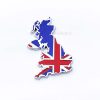 آرم فلزی نقشه و پرچم بریتانیا
