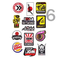 ست برچسب خودرو