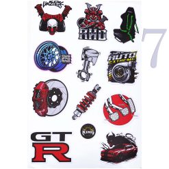 ست برچسب خودرو