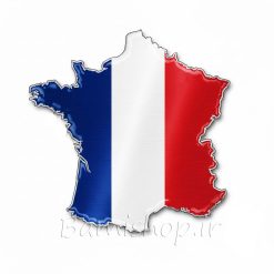 برچسب پرچم نقشه فرانسه