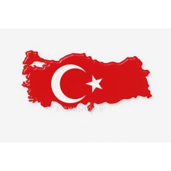 برچسب پرچم نقشه ترکیه