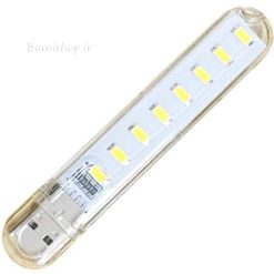 چراغ ال ای دی یو اس بی  8led smd
