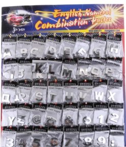 آرم حروف و اعداد انگلیسی